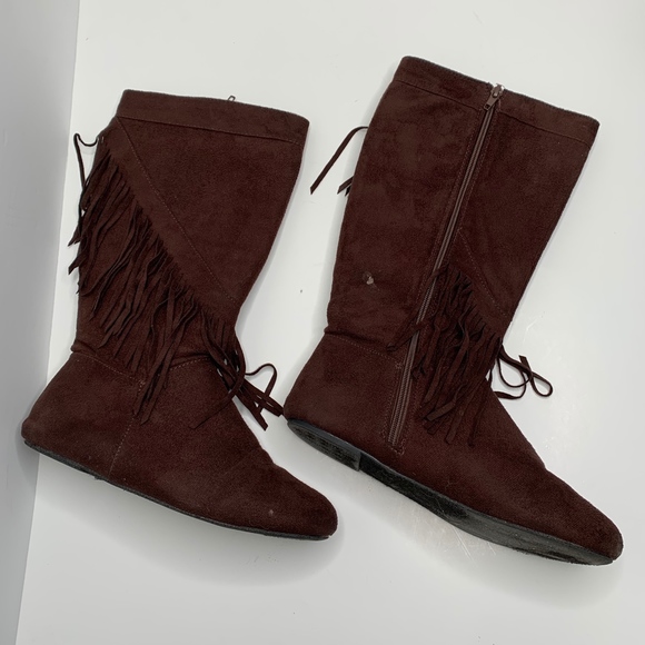 Rue 21 | Brown Fringed Boho Boots size 7 - Picture 6 of 7